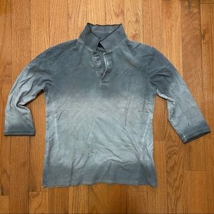 Men’s ZARA Grey 3/4 Sleeve Polo